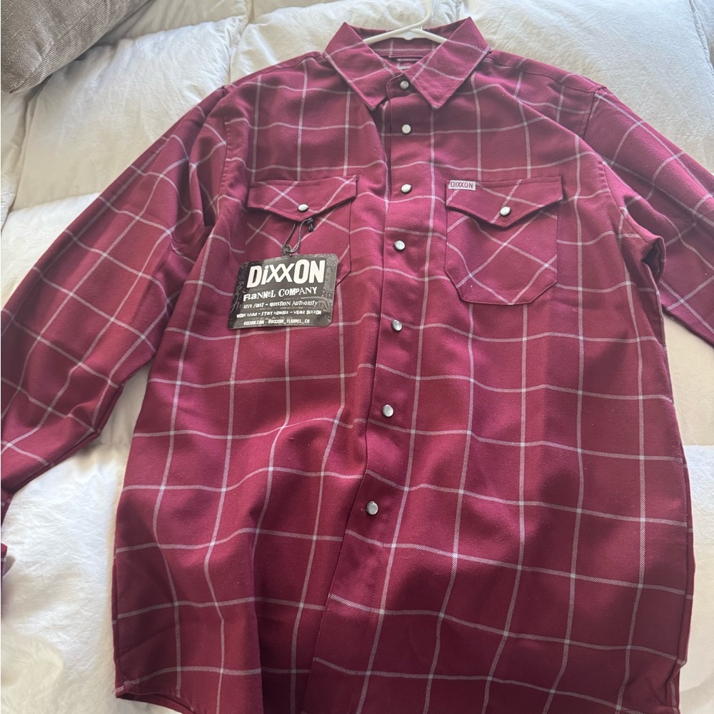 DIXXON Men's Red Plaid Button Down Shirt- The Underground